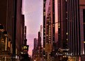 Coucher de soleil pastel &agrave; New York